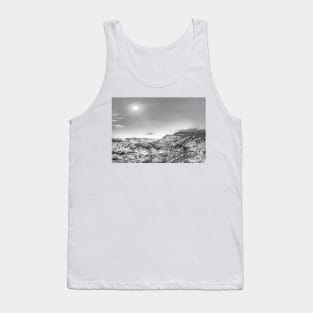 Wild Montana Skies  - Black And White Tank Top